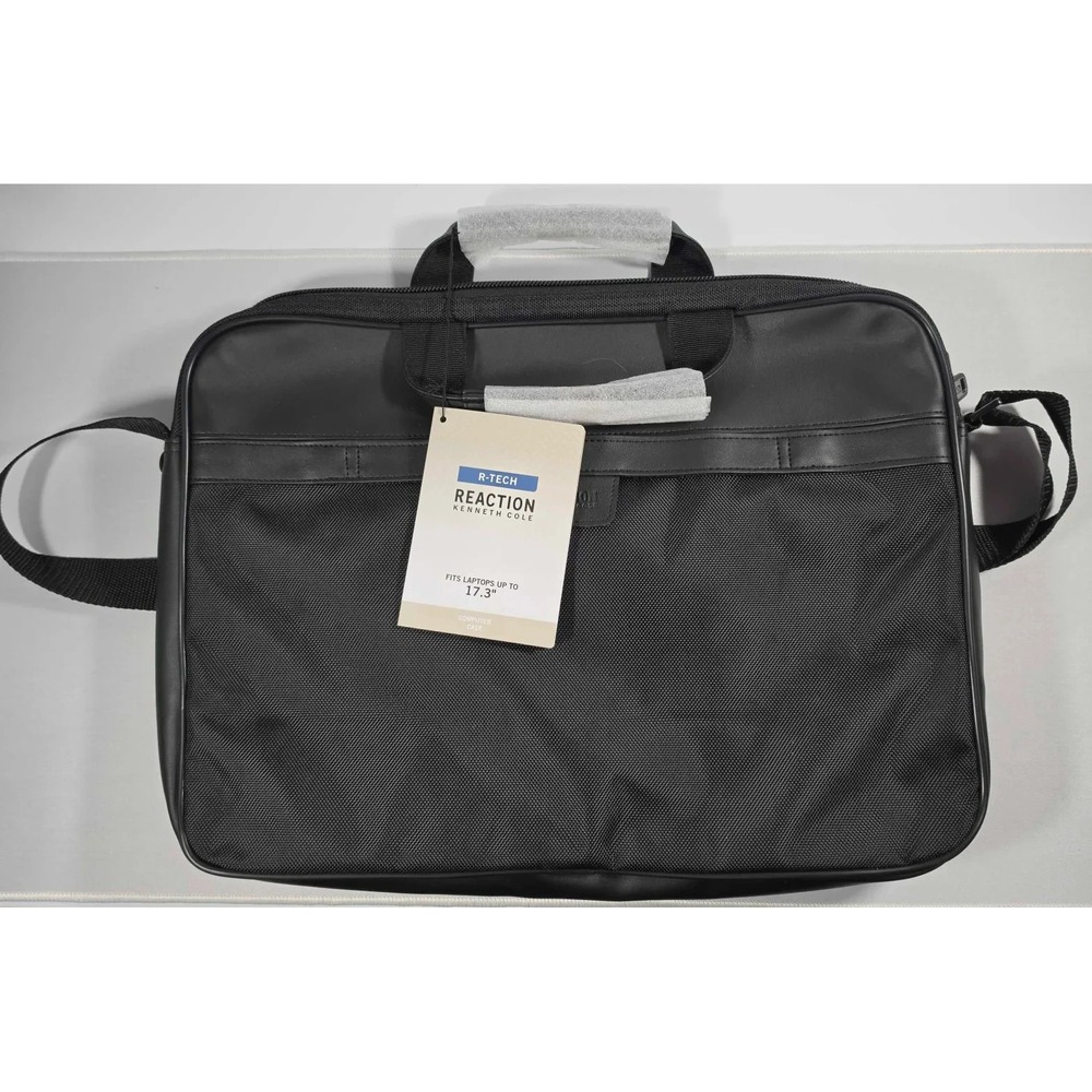 Kenneth Cole Reaction R-Tech Black Laptop Brief Case  17.3" BRAND NEW w/ TAGS